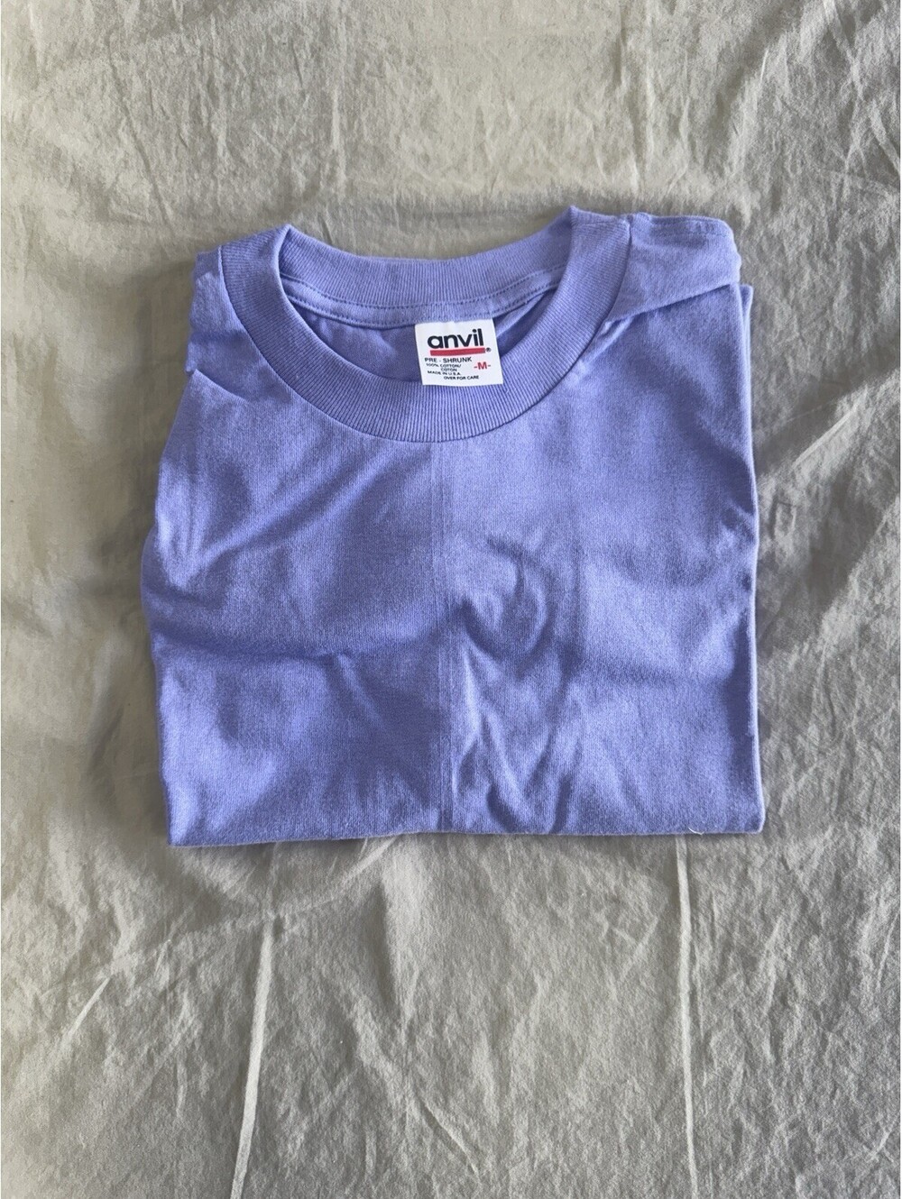 Vintage Anvil Blank Tshirt Purple Size Medium